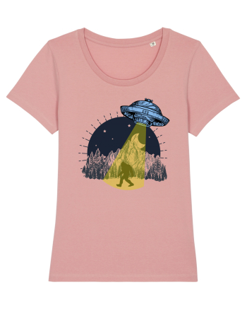 Bigfoot Ufo Moonmountain Alien Vintage Canyon Pink