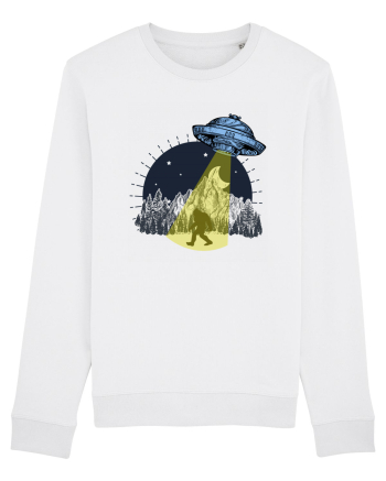 Bigfoot Ufo Moonmountain Alien Vintage White