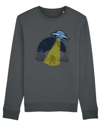 Bigfoot Ufo Moonmountain Alien Vintage Anthracite
