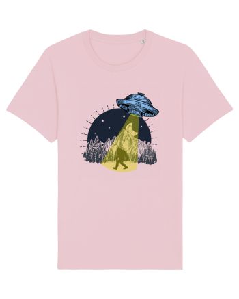 Bigfoot Ufo Moonmountain Alien Vintage Cotton Pink