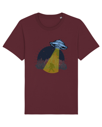 Bigfoot Ufo Moonmountain Alien Vintage Burgundy