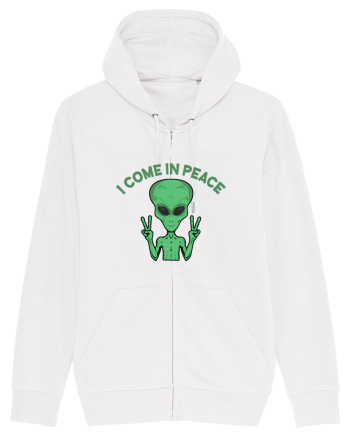 Cute Alien I Come In Peace Space White