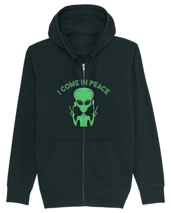 Cute Alien I Come In Peace Space Black