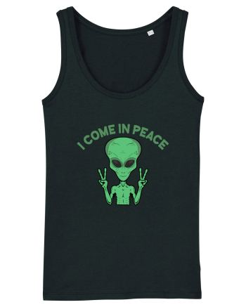 Cute Alien I Come In Peace Space Black