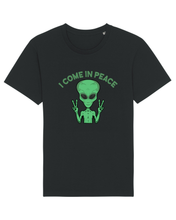Cute Alien I Come In Peace Space Black