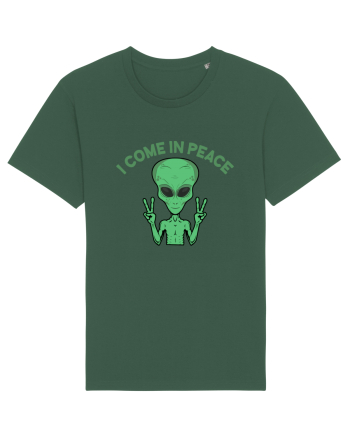 Cute Alien I Come In Peace Space Bottle Green