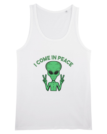Cute Alien I Come In Peace Space White