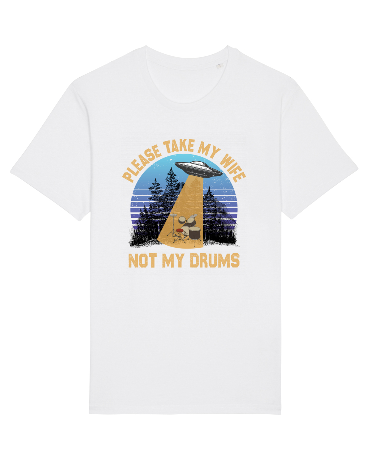 Tricou mânecă scurtă Unisex Rocker White
