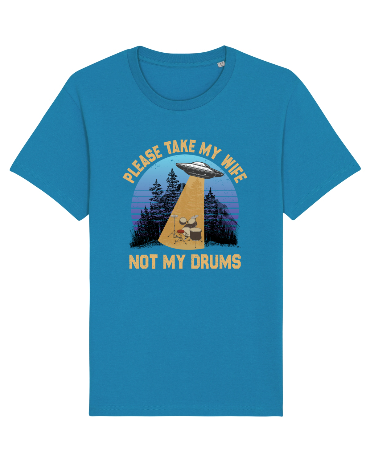 Tricou mânecă scurtă Unisex Rocker Azur