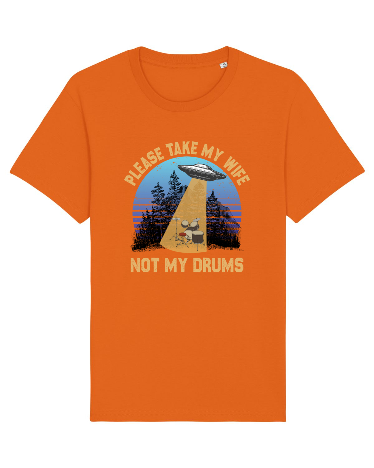 Tricou mânecă scurtă Unisex Rocker Bright Orange