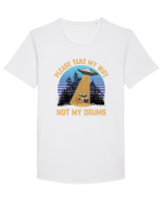 Please Take My Wife Not My Drums Tricou mânecă scurtă guler larg Bărbat Skater