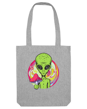 Edm Trippy Mushroom Alien Heather Grey
