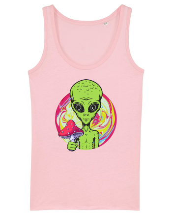 Edm Trippy Mushroom Alien Cotton Pink