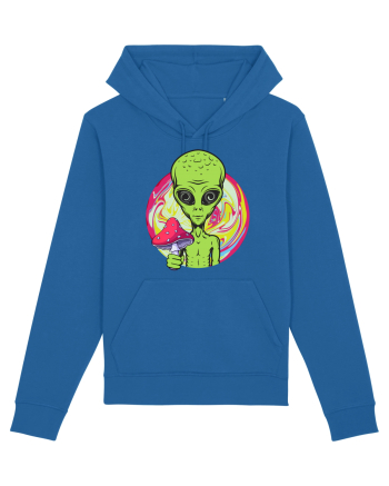 Edm Trippy Mushroom Alien Royal Blue