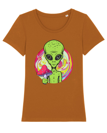 Edm Trippy Mushroom Alien Roasted Orange