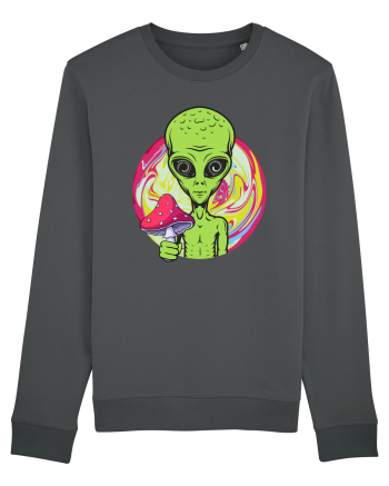 Edm Trippy Mushroom Alien Anthracite