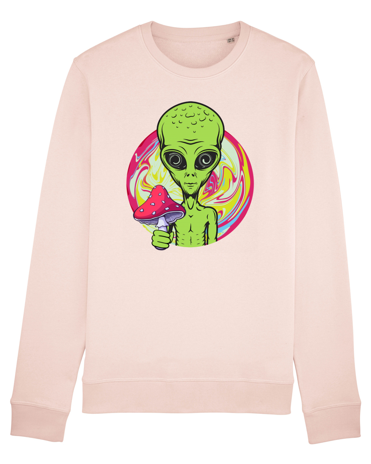 Bluză mânecă lungă Unisex Rise Candy Pink