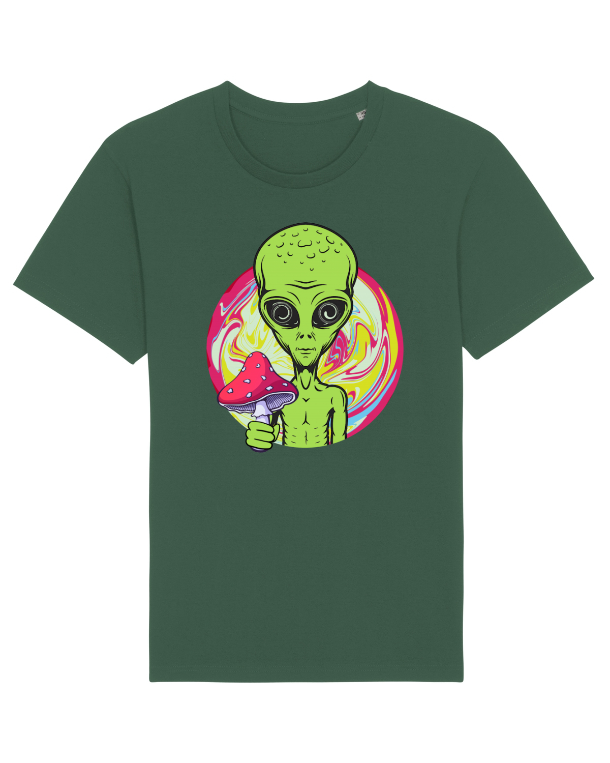 Tricou mânecă scurtă Unisex Rocker Bottle Green