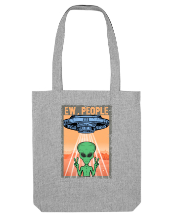 Ew People Alien Funny Ufo Vintage Heather Grey