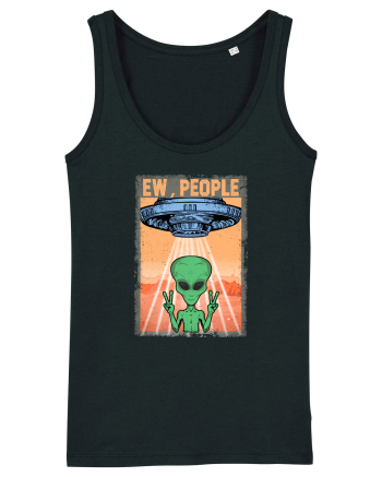 Ew People Alien Funny Ufo Vintage Black