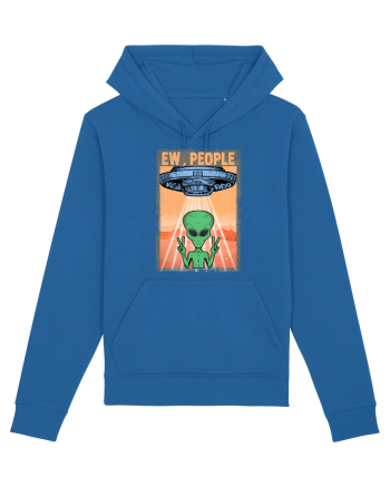 Ew People Alien Funny Ufo Vintage Royal Blue