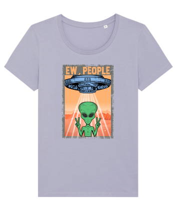 Ew People Alien Funny Ufo Vintage Lavender