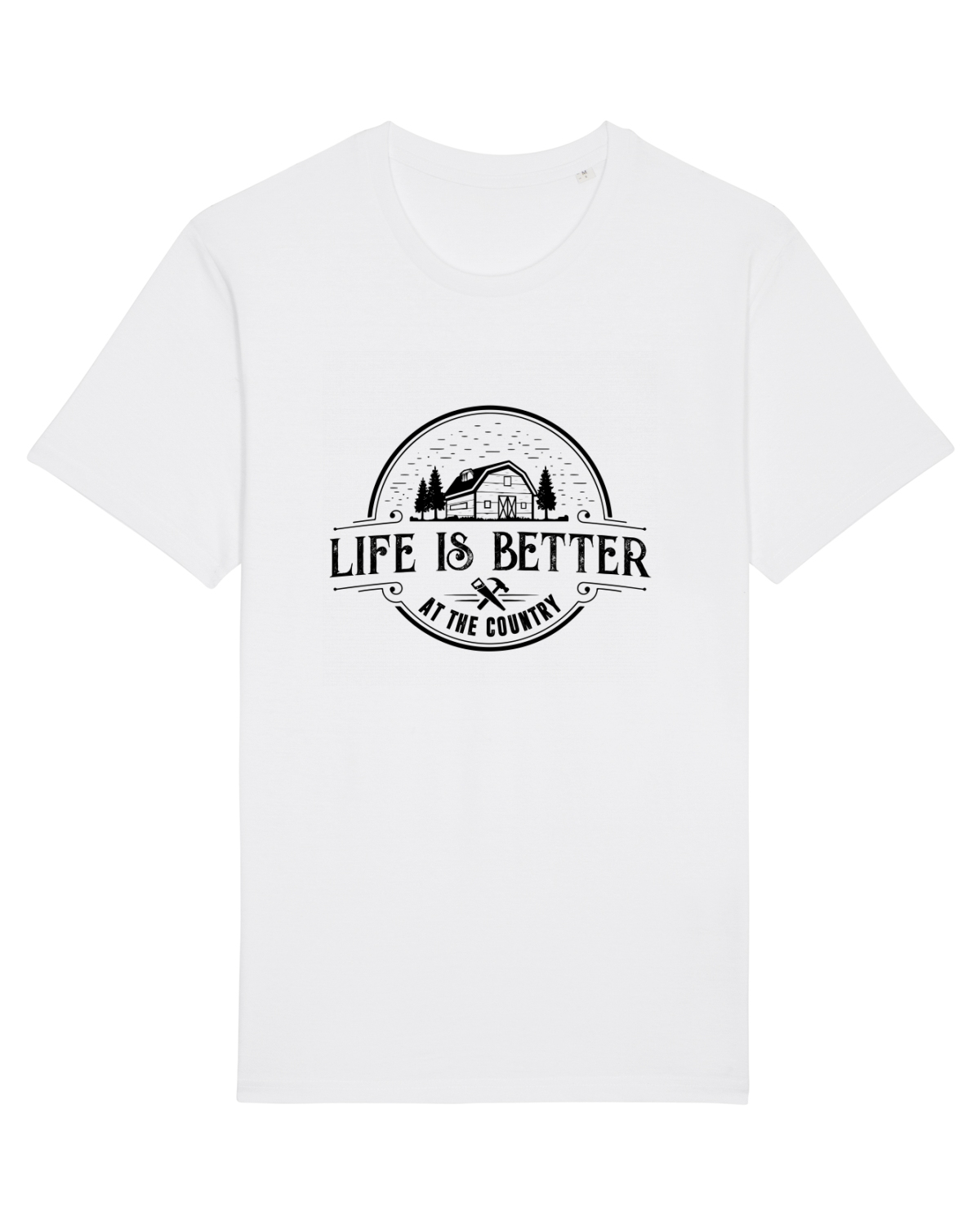 Tricou mânecă scurtă Unisex Rocker White