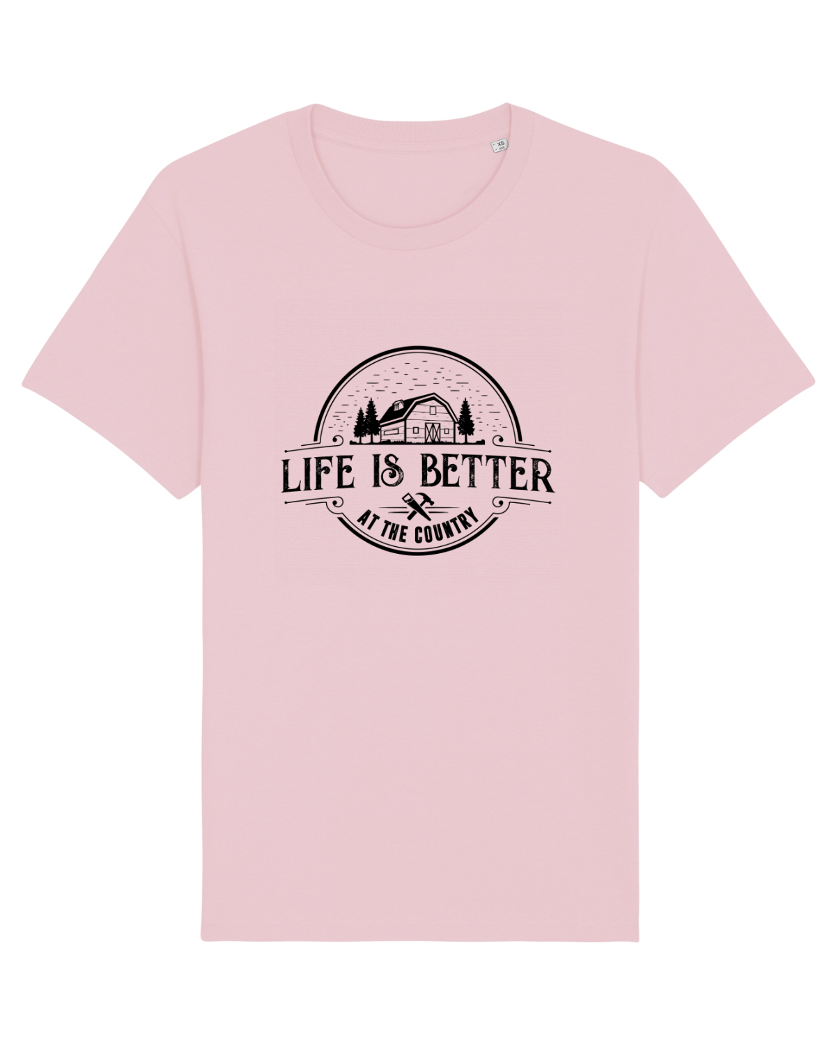 Tricou mânecă scurtă Unisex Rocker Cotton Pink