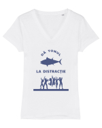 Dă Tonul la Distracție Tricou mânecă scurtă guler V Damă Evoker