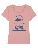 Dă Tonul la Distracție Tricou mânecă scurtă guler larg fitted Damă Expresser