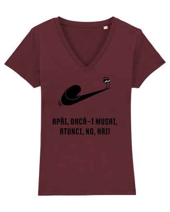 Just do it slowly - negru Burgundy