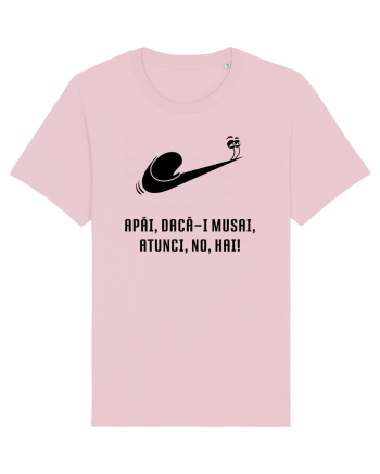 Just do it slowly - negru Cotton Pink