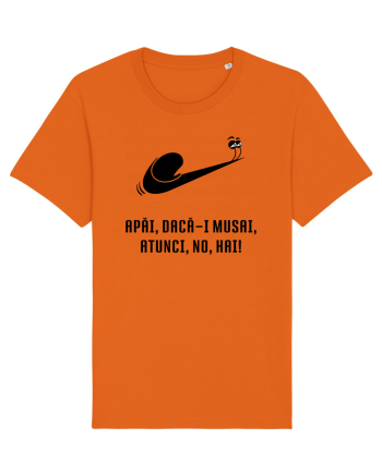 Just do it slowly - negru Bright Orange