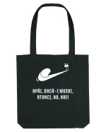 Just do it slowly - alb Sacoșă textilă