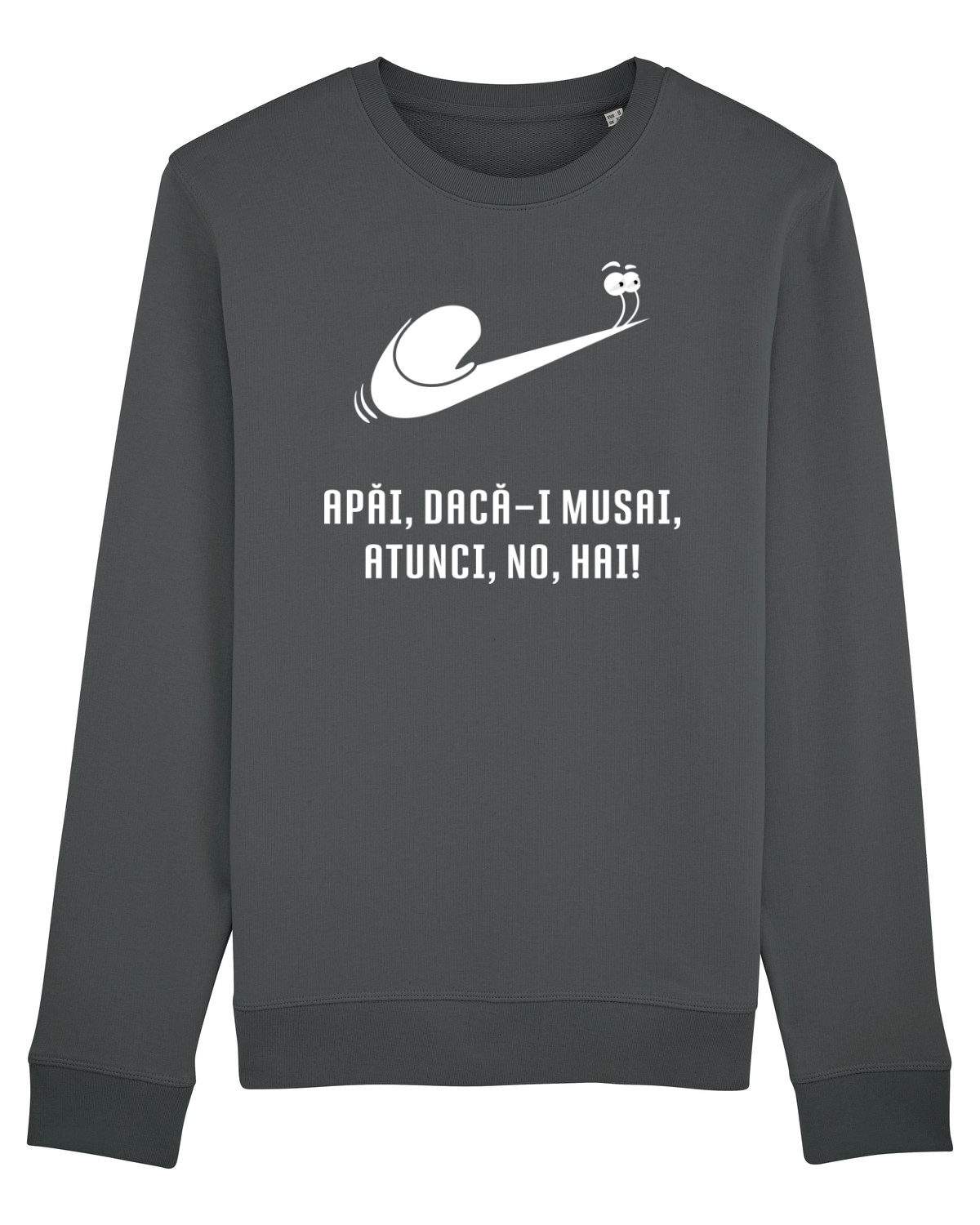 Bluză mânecă lungă Unisex Rise Anthracite