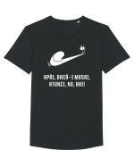 Just do it slowly - alb Tricou mânecă scurtă guler larg Bărbat Skater