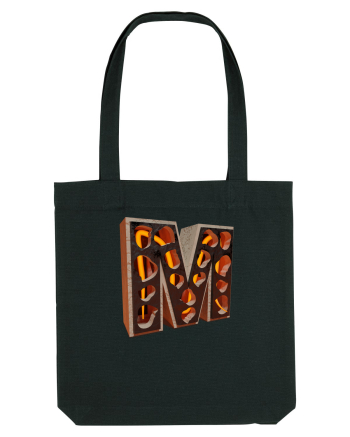 Litera M - 3D Black