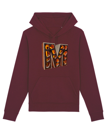 Litera M - 3D Burgundy