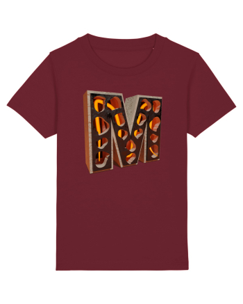 Litera M - 3D Burgundy