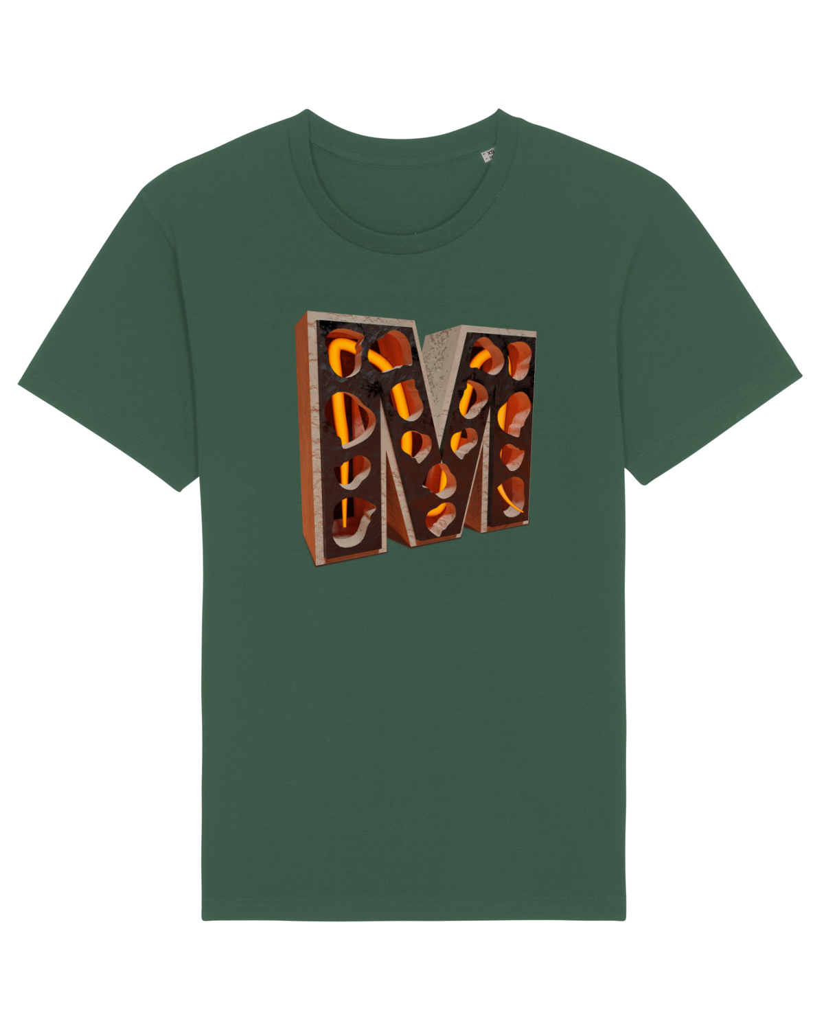 Tricou mânecă scurtă Unisex Rocker Bottle Green