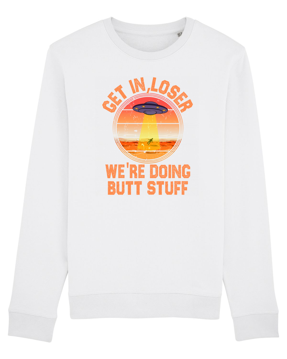 Bluză mânecă lungă Unisex Rise White