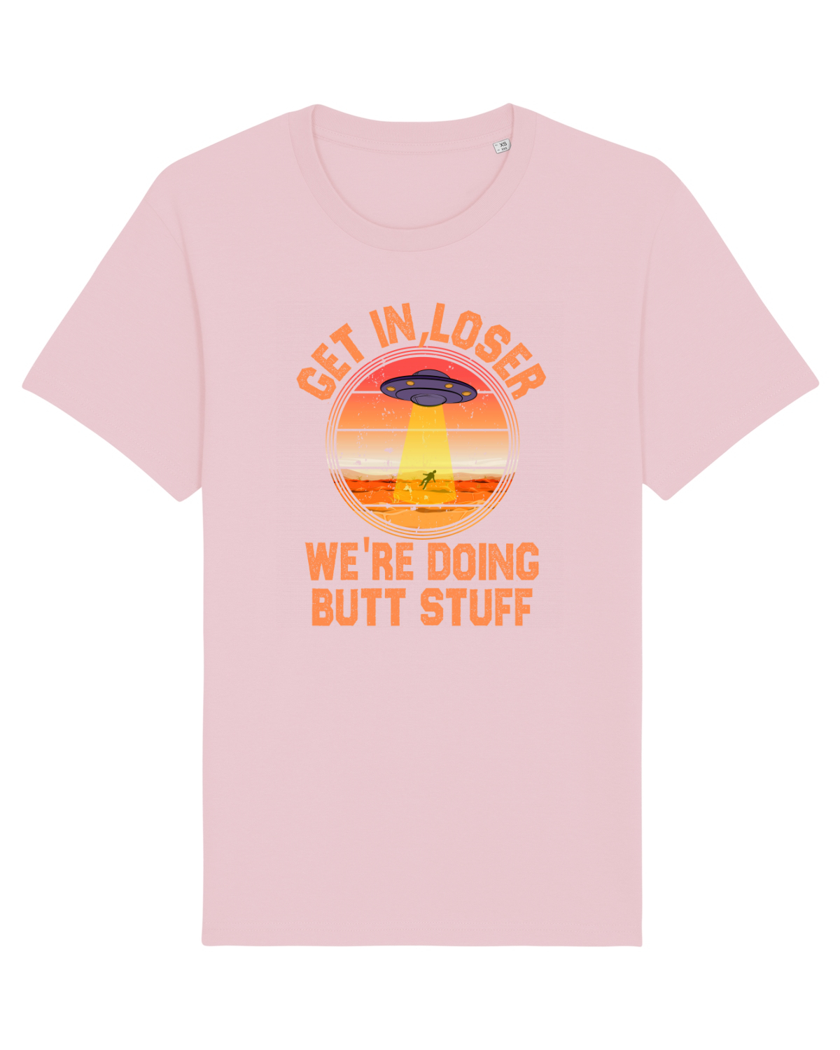Tricou mânecă scurtă Unisex Rocker Cotton Pink