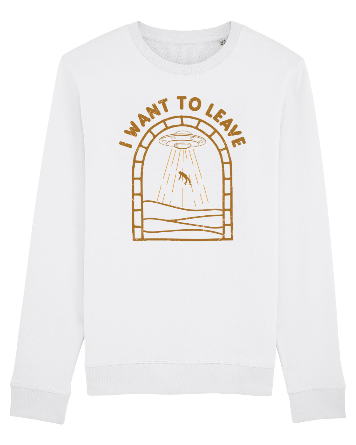 Bluză mânecă lungă Unisex Rise White