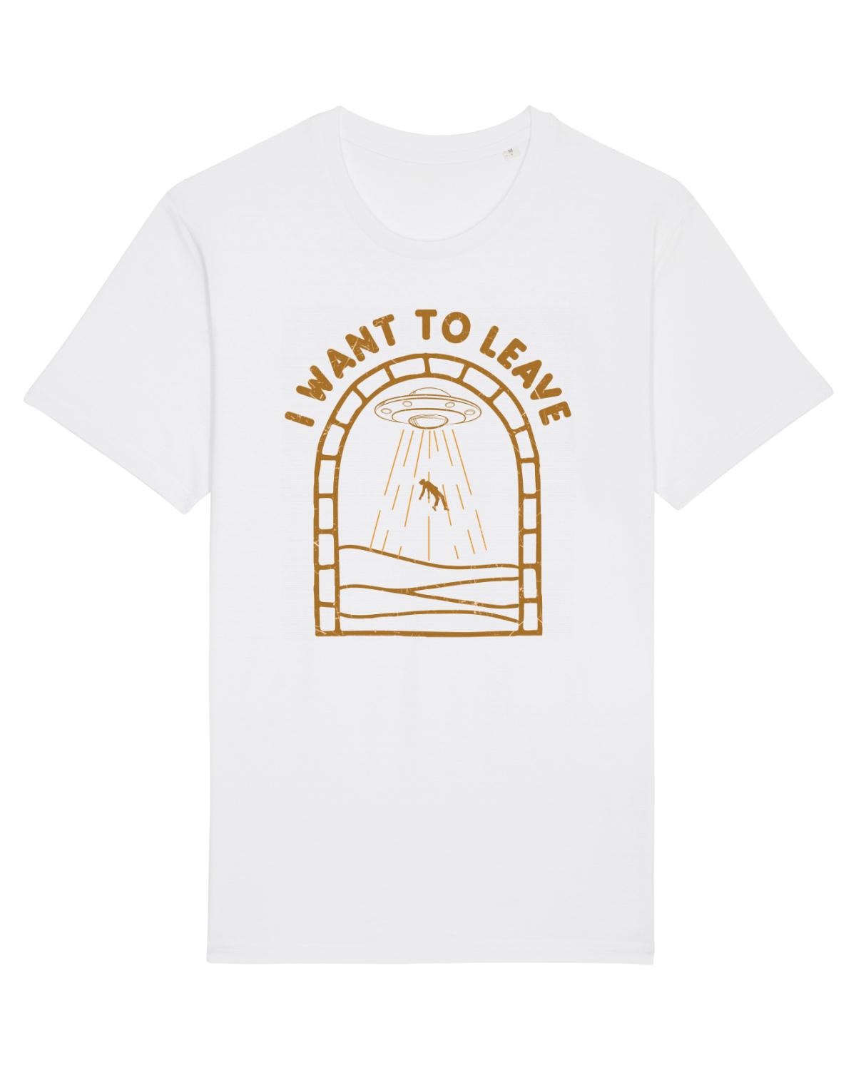 Tricou mânecă scurtă Unisex Rocker White