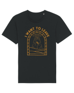 I Want To Leave Alien Lover Ufo's Day Tricou mânecă scurtă Unisex Rocker
