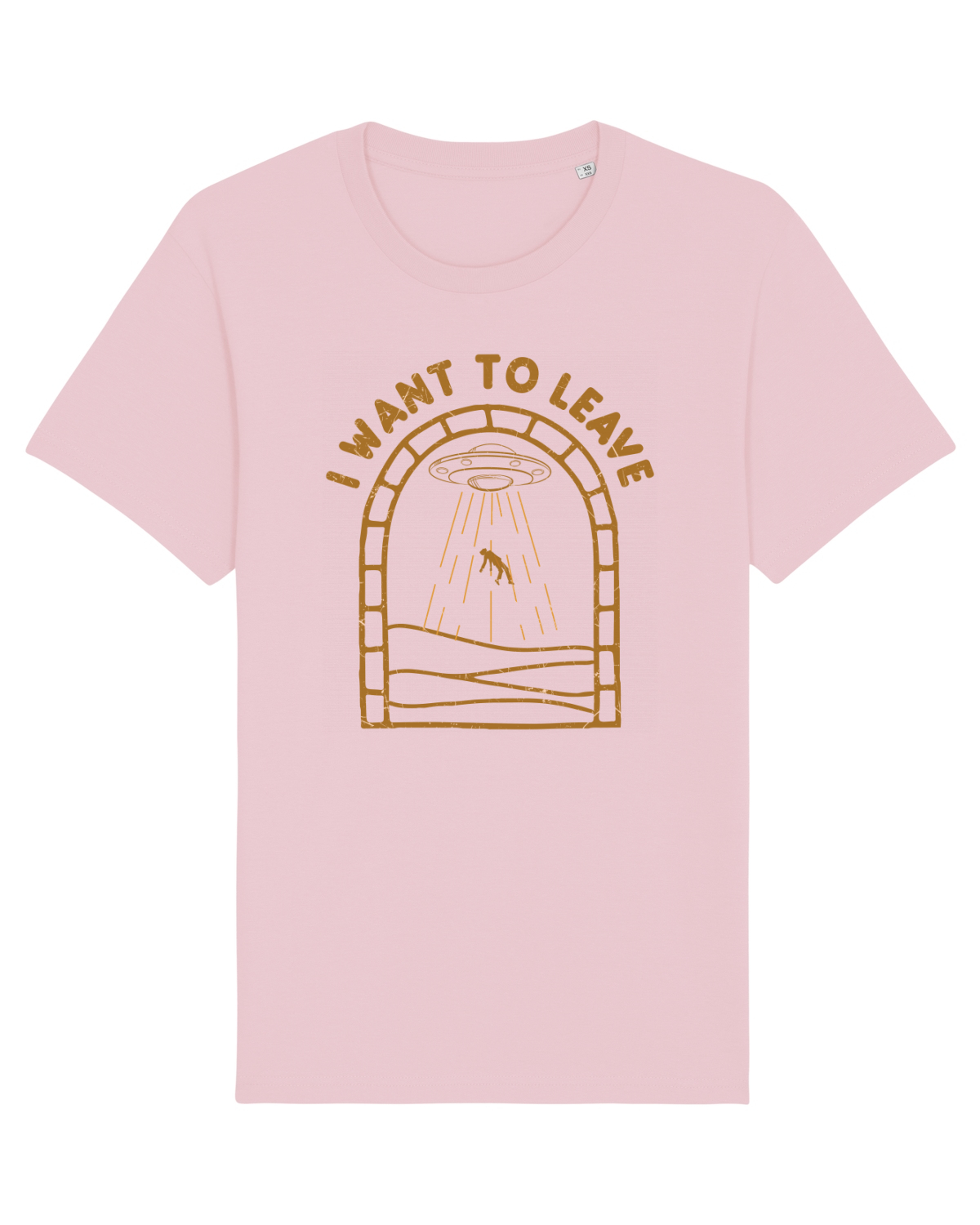 Tricou mânecă scurtă Unisex Rocker Cotton Pink