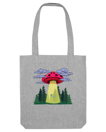 Mushroom Alien Psychedelic Space Ufo Heather Grey