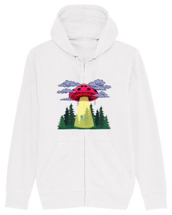 Mushroom Alien Psychedelic Space Ufo White