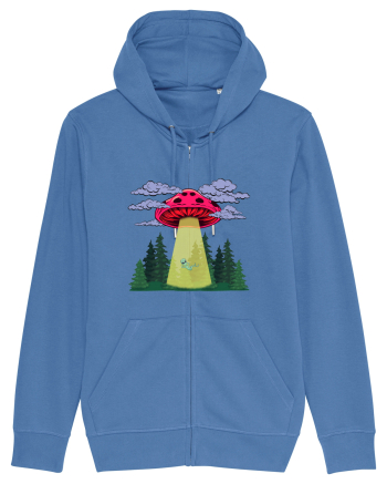 Mushroom Alien Psychedelic Space Ufo Bright Blue