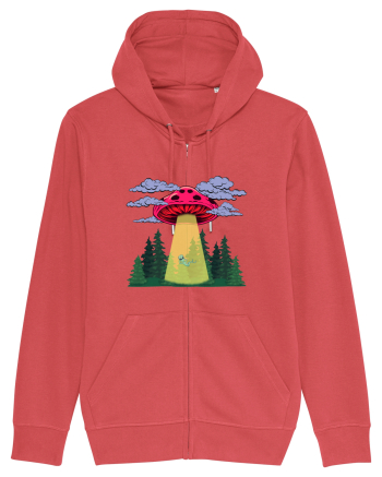 Mushroom Alien Psychedelic Space Ufo Carmine Red